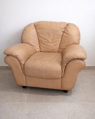 Poltrona Pelle Natuzzi (Divani&Divani)  vintage