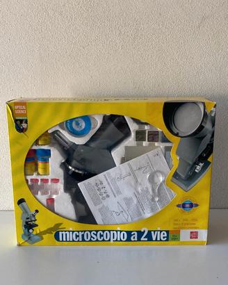 microscopio a due vie gioco bambini
