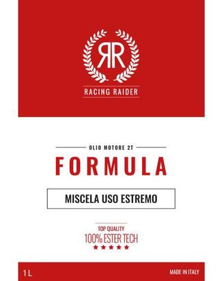 Olio miscela sintetico RR FORMULA, uso estremo con