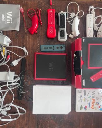 Nintendo wii mini + wii bianca + accessori vari