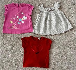 3 t-shirt bimba 6 12 mesi grain de ble