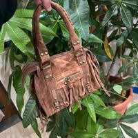 Borsa in camoscio marrone autentico City bag