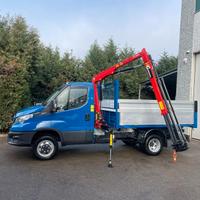 Iveco Daily 35C14 Ribaltab + Gru HC 3 Sfili Nuova