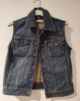 gilet di jeans da donna Stile Casual Urbano: