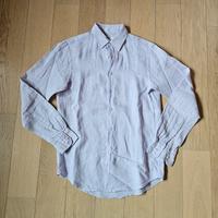 Camicia lilla in lino Uniqlo uomo (vestibilità S) 