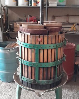 Torchio per uva piu deraspatrice