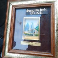 quadretto foglio oro Castrignano dei greci s.croce