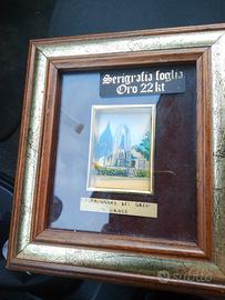 quadretto foglio oro Castrignano dei greci s.croce