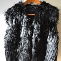 Gilet donna in pelliccia sintetica Tg 46
