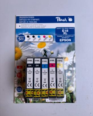 Lotto 5 Cartucce Ink Multipack PEACH E18XL Epson