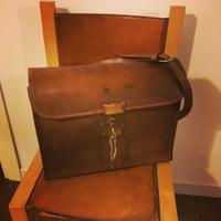 Borsa Vintage valigetta pelle cuoio valigia