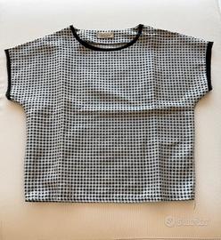 Blusa grigia e nera Loulou London