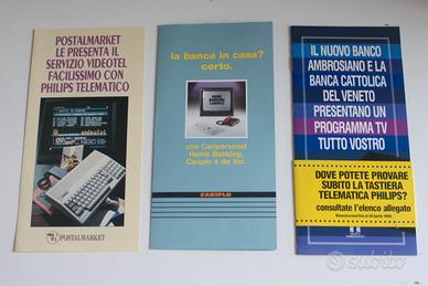 Lotto Brochure Depliant PHILIPS Telematico Postalm