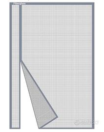 Zanzariera magnetica grigia 70x230