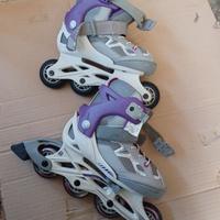 pattini in linea ruote 80mm da bambino/bambina