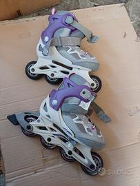 pattini in linea ruote 80mm da bambino/bambina