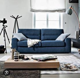 Divanetto Un Posto HOMCOM Blu Scuro - Poltrona Moderna Con Gambe In Acciaio Per Soggiorno O Camera - Foto 4