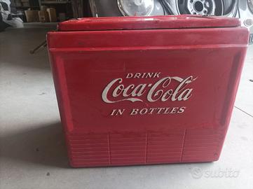 Ghiacciaia coca cola portatile vintage