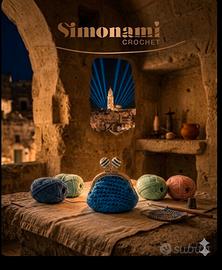 Portamonete Uncinetto "Notte A Matera"