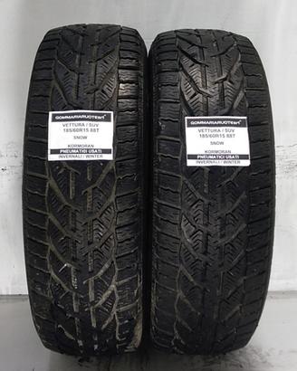 2 PNEUMATICI USATI 185/60R15 88T SNOW KORMORAN GOM