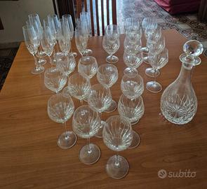 Bicchieri in Cristallo di Boemia set + caraffa