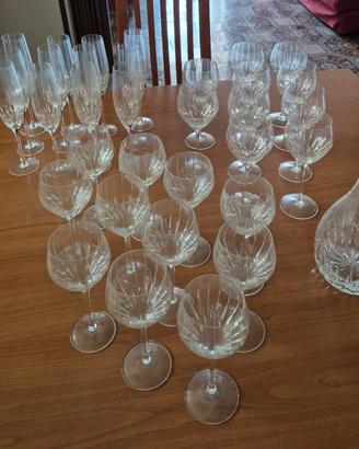 Bicchieri in Cristallo di Boemia set + caraffa