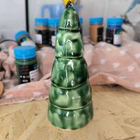 Albero di natale in ceramica, fatto a mano