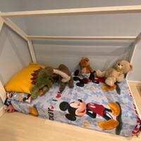Letto montessori in legno a casetta