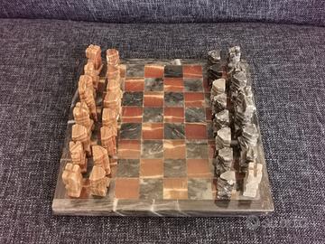 Scacchiera Artigianale marmo o onice 