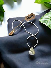 Collana con Pietra Maturale Minerale “Panna”