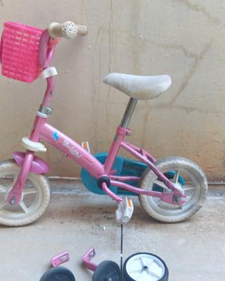 Bicicletta bambina 3-6 anni con rotelle