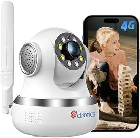 ctronics 3G/4G LTE Telecamera SIM Interna  PTZ 360