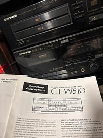 Lettore doppio cd e cassette