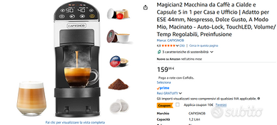 Magician2 Macchina da Caffè Multicapsula 5 in 1