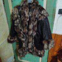  giacca in pelle e pelliccia