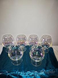 Bicchieri da Cognac in vetro di Murano