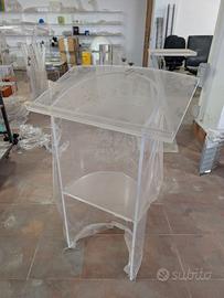 Ambone in plexiglass trasparente