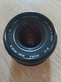 Obiettivo Sigma Mini Wide II 28mm f2.8 per Nikon