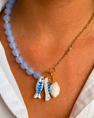Collana asimmetrica mare handmade 