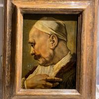 RITRATTO D’UOMO CON COPRICAPO E PELLICCIA