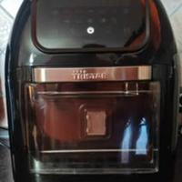 Friggitrice ad aria digitale e forno, nera.