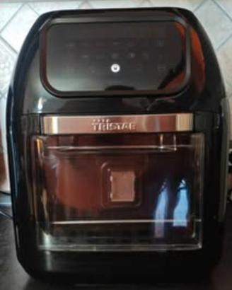 Friggitrice ad aria digitale e forno, nera.
