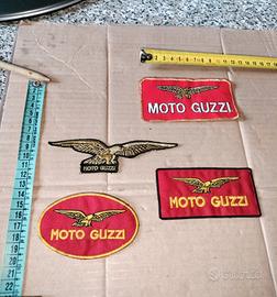 Lotto N°4 Patch Toppe Vintage Marchio Moto Guzzi
