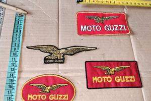 Lotto N°4 Patch Toppe Vintage Marchio Moto Guzzi
