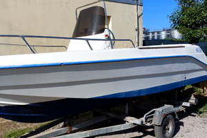 Barca a motore + carrello