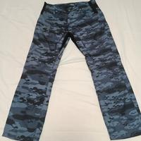 Pantaloni moto macna G-03 blu camoflag militare L