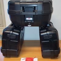 TRIS BORSE GIVI TREKKER BLACK LINE