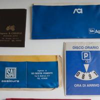 Lotto Porta Libretto Documenti Disco Orario Auto V