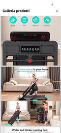 Tapis roulant pieghevole elettrico con Bluetooth
