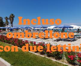 Last second fino al 2 Agosto: ombrellone lettini
